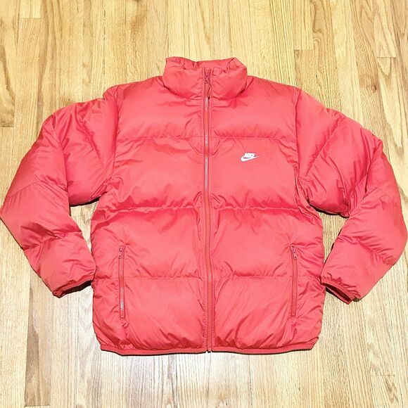 Nike Sportswear Men’s Size S Red Club Winter Heavyweight Puffer Jacket - Picture 2 of 8